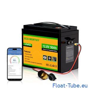 Batterie lifepo4 12v 50ah avec xt60 bluetooth