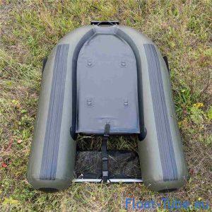 Vue dessous float tube zeck belly cat