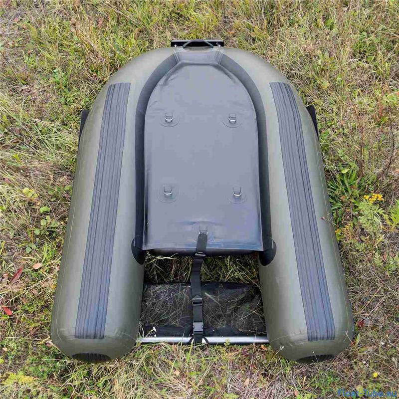 Vue dessous float tube zeck belly cat